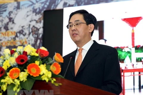 Đại sứ Trung Quốc tại Việt Nam Hồng Tiểu Dũng. (Ảnh: Nguyễn Khang/TTXVN)