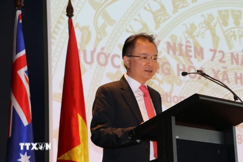 Đại sứ Việt Nam tại Australia Ngô Hướng Nam. (Ảnh: Khánh Linh/TTXVN)