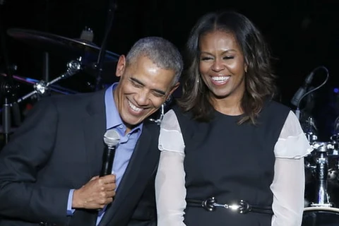 Vợ chồng cựu Tổng thống Mỹ Barack Obama. (Nguồn: AP)