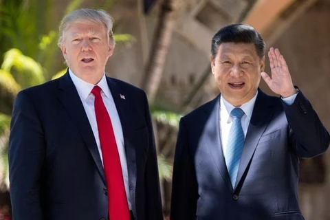 Chủ tịch Trung Quốc Tập Cận Bình và Tổng thống Mỹ Donald Trump. (Nguồn: AFP)