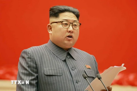 Nhà lãnh đạo Triều Tiên Kim Jong-un. (Nguồn: YONHAP/TTXVN)