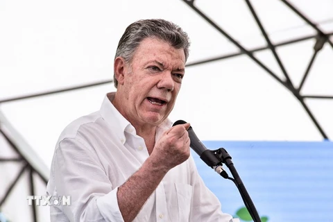 Tổng thống Colombia Juan Manuel Santos. (Nguồn: AFP/TTXVN)