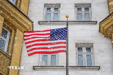 Tòa nhà sứ quán Mỹ ở Moskva (Nga). (Nguồn: AFP/TTXVN)