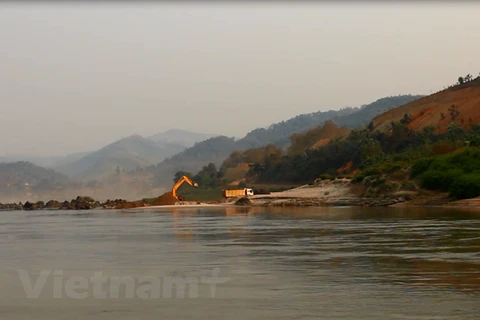 Hiện trên dòng chính sông Mekong đã có 19 đập thủy điện nằm trong kế hoạch xây dựng. (Ảnh: Hùng Võ/Vietnam+)