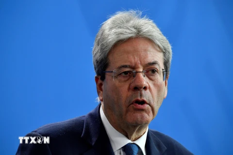 Thủ tướng tạm quyền Italy Paolo Gentiloni. (Nguồn: AFP/TTXVN)