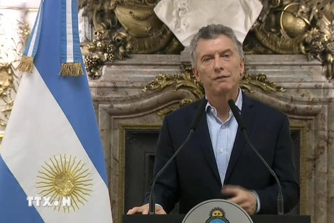 Tổng thống Argentina Mauricio Macri. (Nguồn: EPA-EFE/ TTXVN)