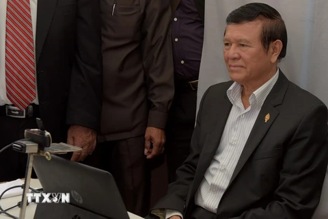 Cựu thủ lĩnh đối lập đang bị giam giữ Kem Sokha. (Nguồn: AFP/TTXVN)