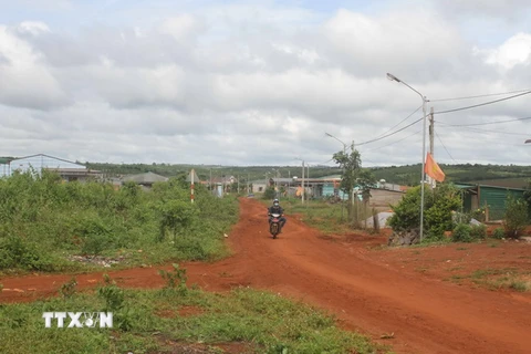 Dự án trọng điểm ổn định dân di cư tự do khu vực biên giới xã Thuận Hà, huyện Đắk Song, tỉnh Đắk Nông. (Ảnh: Anh Dũng/TTXVN)