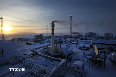 Cơ sở lọc dầu của Tập đoàn Gazprom tại Cape Kamenny. (Nguồn: AFP/TTXVN)