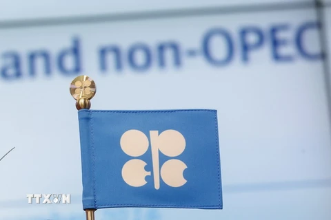 Biểu tượng OPEC tại trụ sở ở Vienna, Áo. (Nguồn: EFE-EPA/TTXVN)