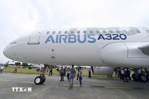 Máy bay A320 của Airbus. (Nguồn: AFP/TTXVN)