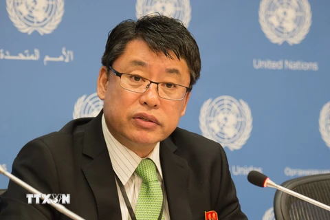 Đại sứ Triều Tiên tại Liên hợp quốc Ju Yong Chol. (Nguồn: AFP/TTXVN)