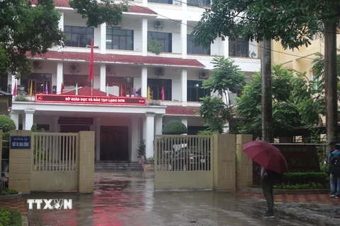 Trụ sở Sở Giáo dục và Đào tạo tỉnh Lạng Sơn. (Ảnh: Quang Duy/TTXVN)