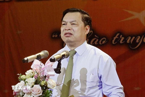 Ông Lê Mạnh Hùng được bổ nhiệm giữ chức Phó Trưởng ban Tuyên giáo Trung ương. (Ảnh: Văn Điệp/TTXVN)