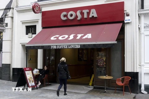 Một quán càphê Costa ở London, Anh. (Nguồn: AFP/TTXVN)