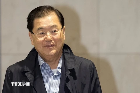 Giám đốc Văn phòng An ninh Quốc gia thuộc Phủ Tổng thống Hàn Quốc Chung Eui-yong. (Nguồn: Yonhap/TTXVN)