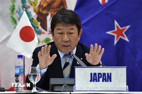 Bộ trưởng Kinh tế và Chính sách thuế Nhật Bản Toshimitsu Motegi. (Nguồn: AFP/TTXVN)