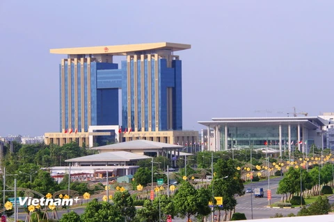 Trung tâm hành chính tập trung tỉnh Bình Dương nằm trong khu vực thành phố mới Bình Dương. (Ảnh: Xuân Thi/Vietnam+)