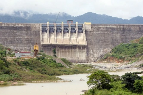 Đập thủy điện Sông Tranh 2. (Ảnh: Trần Lê Lâm/TTXVN)