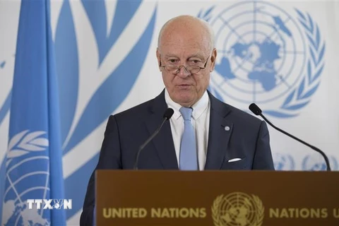 Đặc phái viên Liên hợp quốc tại Syria Staffan de Mistura. (Nguồn: THX/TTXVN)