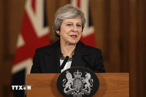 Thủ tướng Anh Theresa May tại phiên họp Quốc hội về Brexit ở London ngày 15/11. (Nguồn: THX/TTXVN)