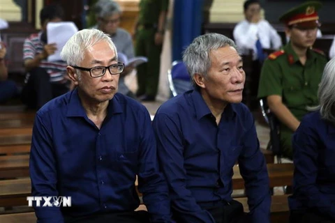 Bị cáo Trần Phương Bình là người đầu tiên trả lời xét hỏi tại phiên tòa ngày 28/11. (Ảnh: Thành Chung/TTXVN)