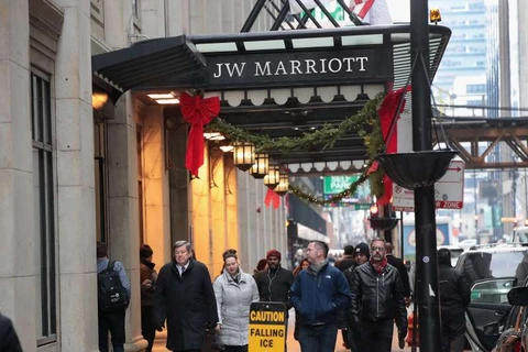 Khách sạn Marriott tại Chicago, Mỹ. (Nguồn: Getty Images)
