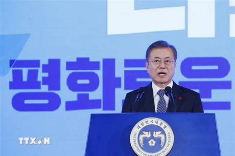 Tổng thống Hàn Quốc Moon Jae-in. (Nguồn: YONHAP/TTXVN)