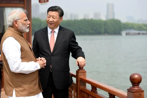 Thủ tướng Ấn Độ Narendra Modi và Chủ tịch Tập Cận Bình tại Vũ Hán tháng 4/201(Nguồn: Reuters)