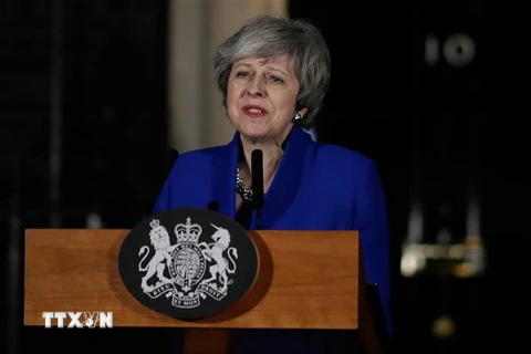 Thủ tướng Anh Theresa May phát biểu tại thủ đô London. (Nguồn: THX/TTXVN)