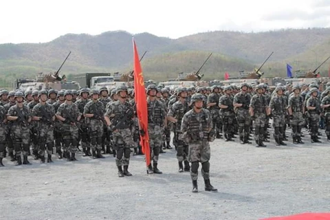 Quân đội Trung Quốc tham gia một cuộc tập trận. (Ảnh minh họa. Minh Hưng/TTXVN)