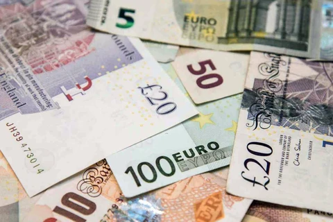 Đồng euro và bảng Anh. (Nguồn: Getty Images)