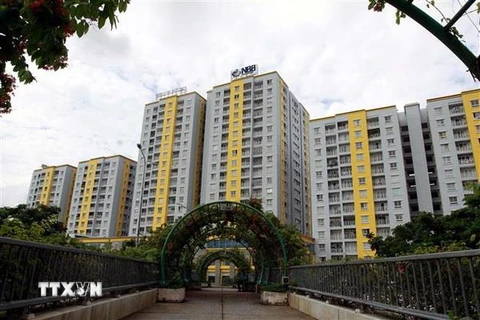 Chung cư Carina Plaza (quận 8, Thành phố Hồ Chí Minh). (Ảnh: Thanh Vũ/TTXVN)