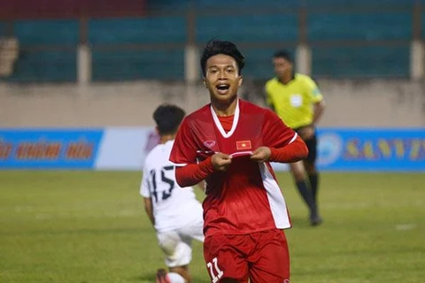 Phạm Xuân Tạo, người được ví là tiểu Công Phượng của bóng đá Việt Nam.(Nguồn: vff.org.vn)