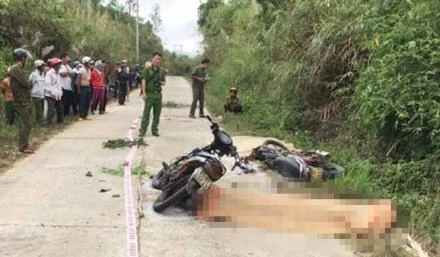 Gia Lai: Tai nạn môtô liên hoàn, 2 người chết, 5 người bị thương