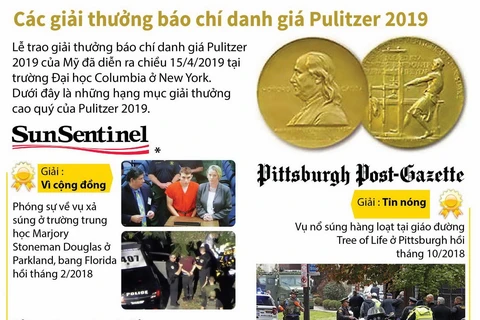 [Infographics] Các giải thưởng báo chí danh giá Pulitzer 2019