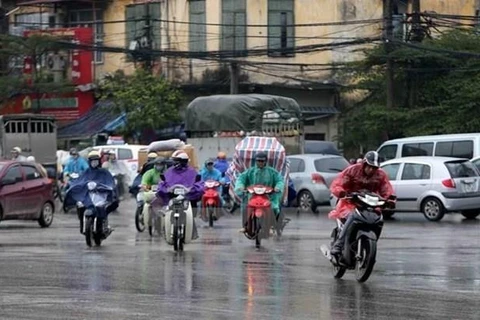 Các tỉnh Bắc Bộ và các tỉnh từ Thanh Hóa-Hà Tĩnh có mưa dông diện rộng. (Nguồn: TTXVN)
