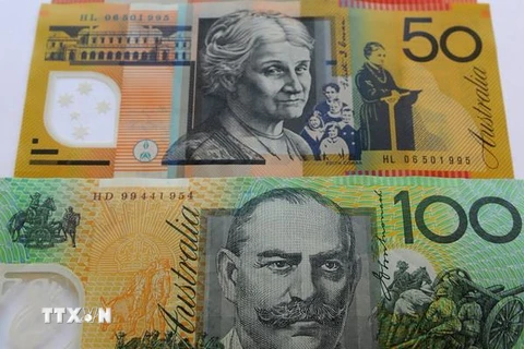 Đồng đôla Australia tại Sydney. (Nguồn: AFP/TTXVN)