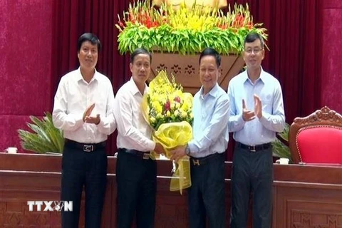 Ông Bùi Văn Khánh được bầu giữ chức Phó Bí thư Tỉnh ủy nhiệm kỳ 2015-2020. (Ảnh: Thanh Hải/TTXVN)