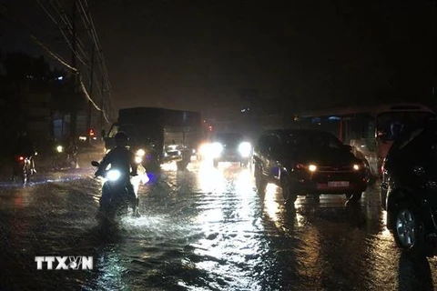 Từ đêm 19/7, vùng núi Bắc Bộ có mưa rất to. (Ảnh: Nguyễn Văn Việt/TTXVN)