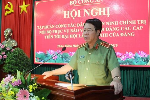 Thứ trưởng Bùi Văn Nam phát biểu chỉ đạo tại Hội nghị tập huấn. (Nguồn: bocongan.gov.vn)