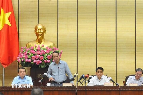 Phó Tổng Thanh tra Chính phủ Nguyễn Văn Thanh phát biểu. (Ảnh: TTXVN)