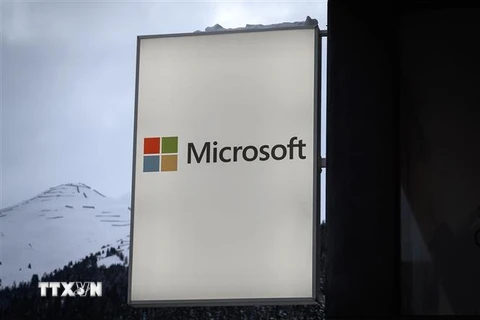 Biểu tượng Microsoft. (Ảnh: AFP/TTXVN)