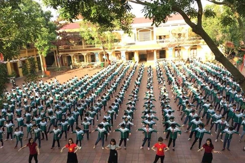 Học sinh trường Tiểu học Cẩm Thượng. (Nguồn: Website Trường tiểu học Cẩm Thượng)