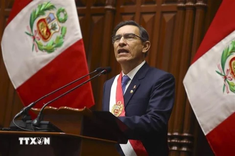Tổng thống Peru Martin Vizcarra. (Ảnh: AFP/TTXVN)