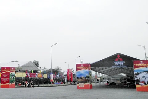 Quang cảnh trước giờ khai mạc Hội chợ Thương mại quốc tế Việt-Trung lần thứ 19. (Nguồn: baolaocai.vn)