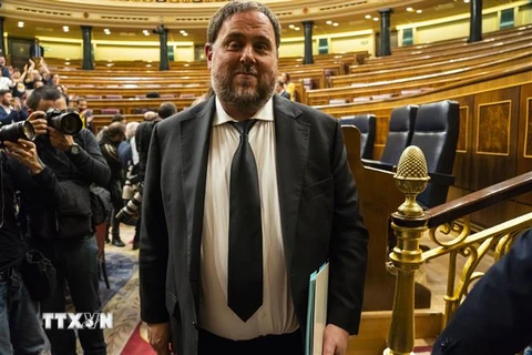 Cựu Phó Thủ hiến xứ Catalonia Oriol Junqueras. (Ảnh: AFP/TTXVN)