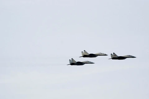 Máy bay gặp nạn là máy bay chiến đấu MiG. (Nguồn: AFP)