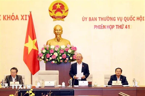 Phó Chủ tịch Quốc hội Uông Chu Lưu chủ trì và phát biểu bế mạc. (Ảnh: Trọng Đức/TTXVN)
