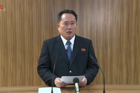 Chủ nhiệm Ủy ban vì Sự tái thống nhất Hòa bình Đất nước Ri Son-gwon. (Nguồn: Yonhap)